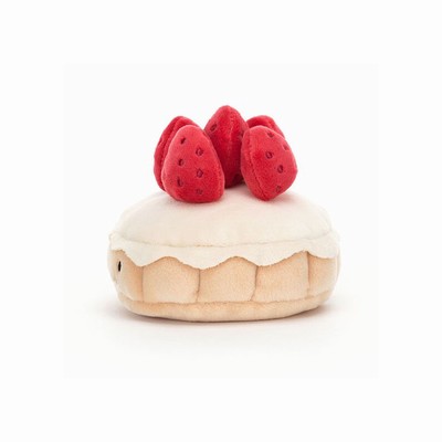 Jellycat Pretty Patisserie Tarte Aux Fraises UK | 15290HBSA